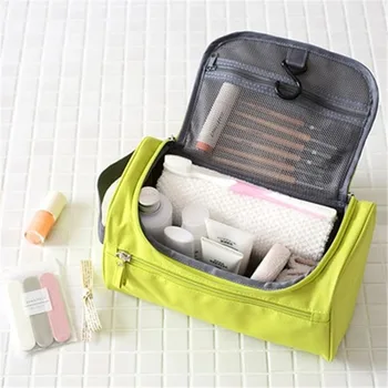 

Casual Men Hanging Big Cosmetic Bag Business Makeup Case Women Travel Make Up Zipper Organizer Storage Pouch Toiletry Wash Bath