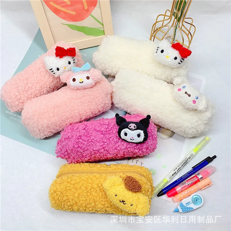 Плюшевый чехол-карандаш Sanrioed Hellkittys Mymelody Purin kuromiclove милый женский косметичка
