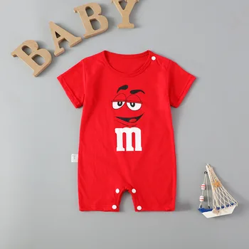 

2020 summer wear The new thin short-sleeved onesie Baby Hayi baby short-sleeved onesie