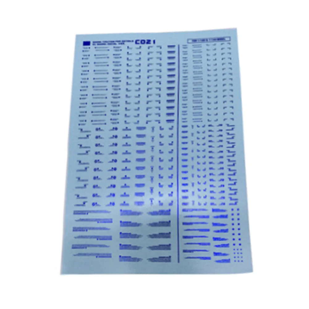 1 компл. Наклейка для DL gunдамская BWR деталь вверх водная горка паста стикер - Цвет: Синий