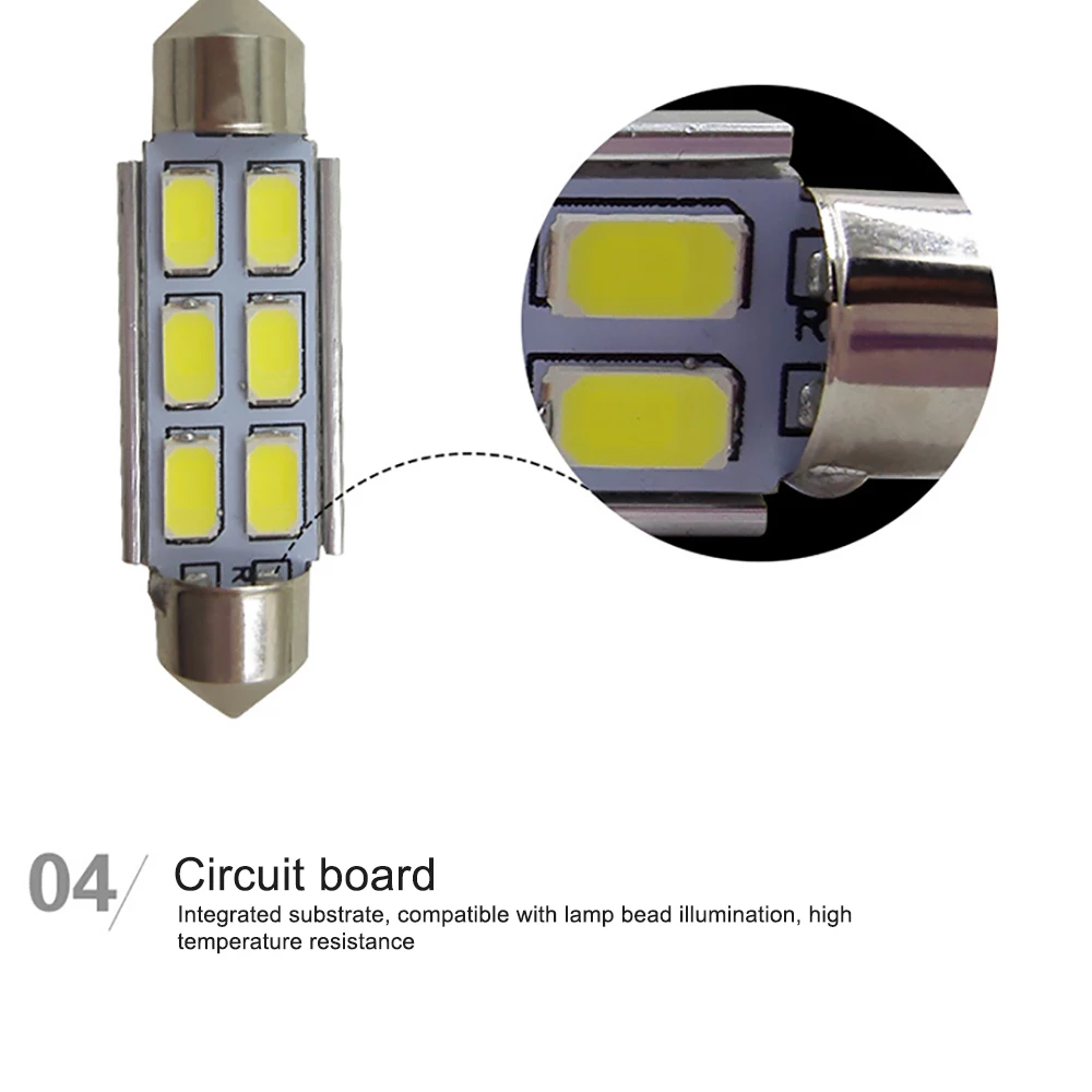 Canbus супер яркий 31 мм 36 мм/39 мм/41 мм светодиодный лампы 5630-6smd ошибок 12V Авто Корпус интерьерная лампа белого и синего цвета