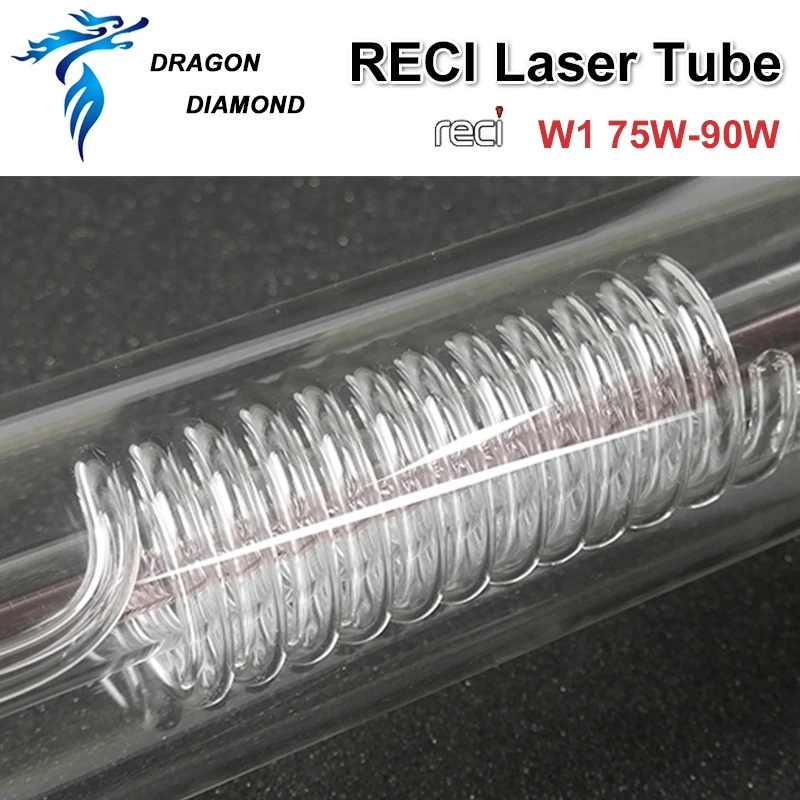 DRAGON DIAMOND Reci W1 75 Вт CO2 лазерная трубка Деревянный чехол коробка Длина упаковки 1050 диам. 80 мм для CO2 лазерная гравировка резка машина