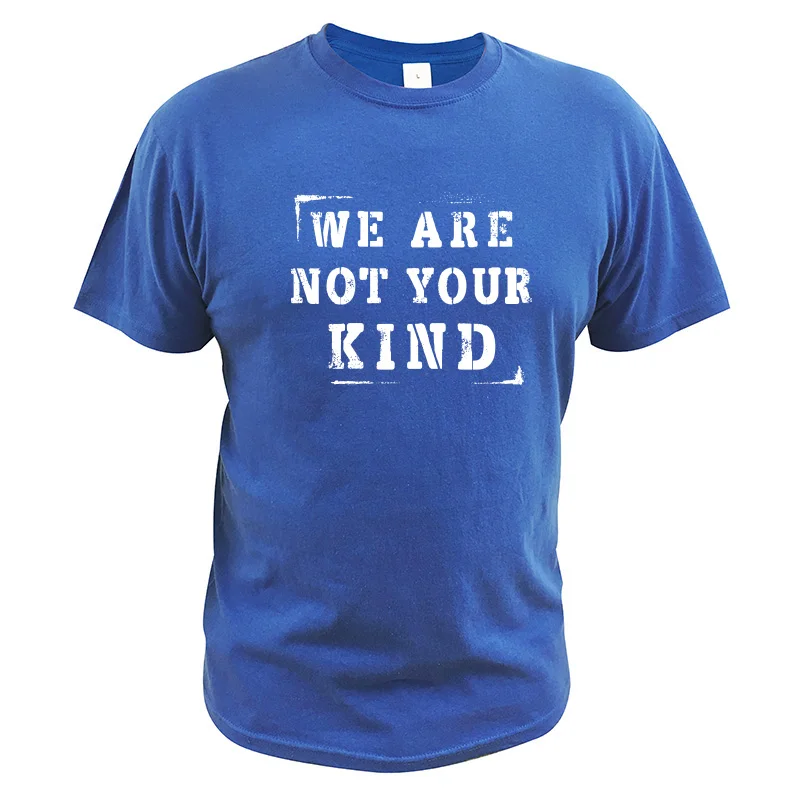 Slipknot футболка We Are Not Your kind альбом тяжелый металл группа футболка Повседневная цифровая печать ЕС размер хлопок Camiseta Топы - Цвет: Синий