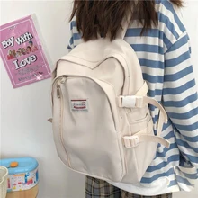 

Japanese Harajuku Retro Tooling Student Backpack Female Korean INS School Bag Fashion Women Large Capacity Travel Backpack