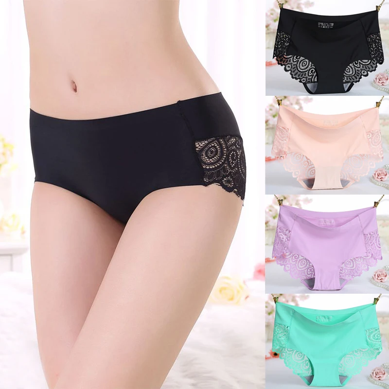 

New Arrivals Women Fashion Seamless Sexy Lace Panties Underwear Underpants Briefs Lingerie