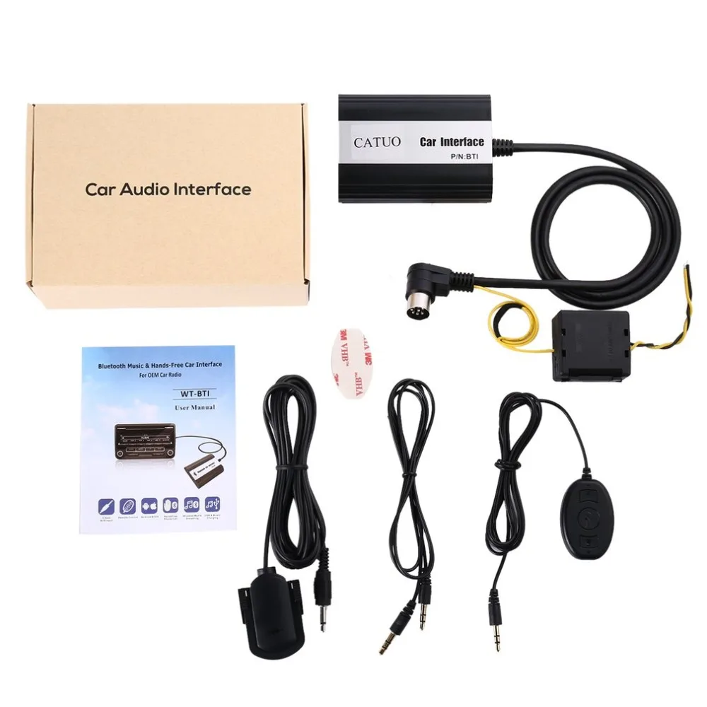 Catuo 3,5 мм AUX Вход CD качество звука беспроводной проигрыватель Streamimg Bluetooth музыка и Hands-free автомобильный интерфейс для автомобиля VOLVO