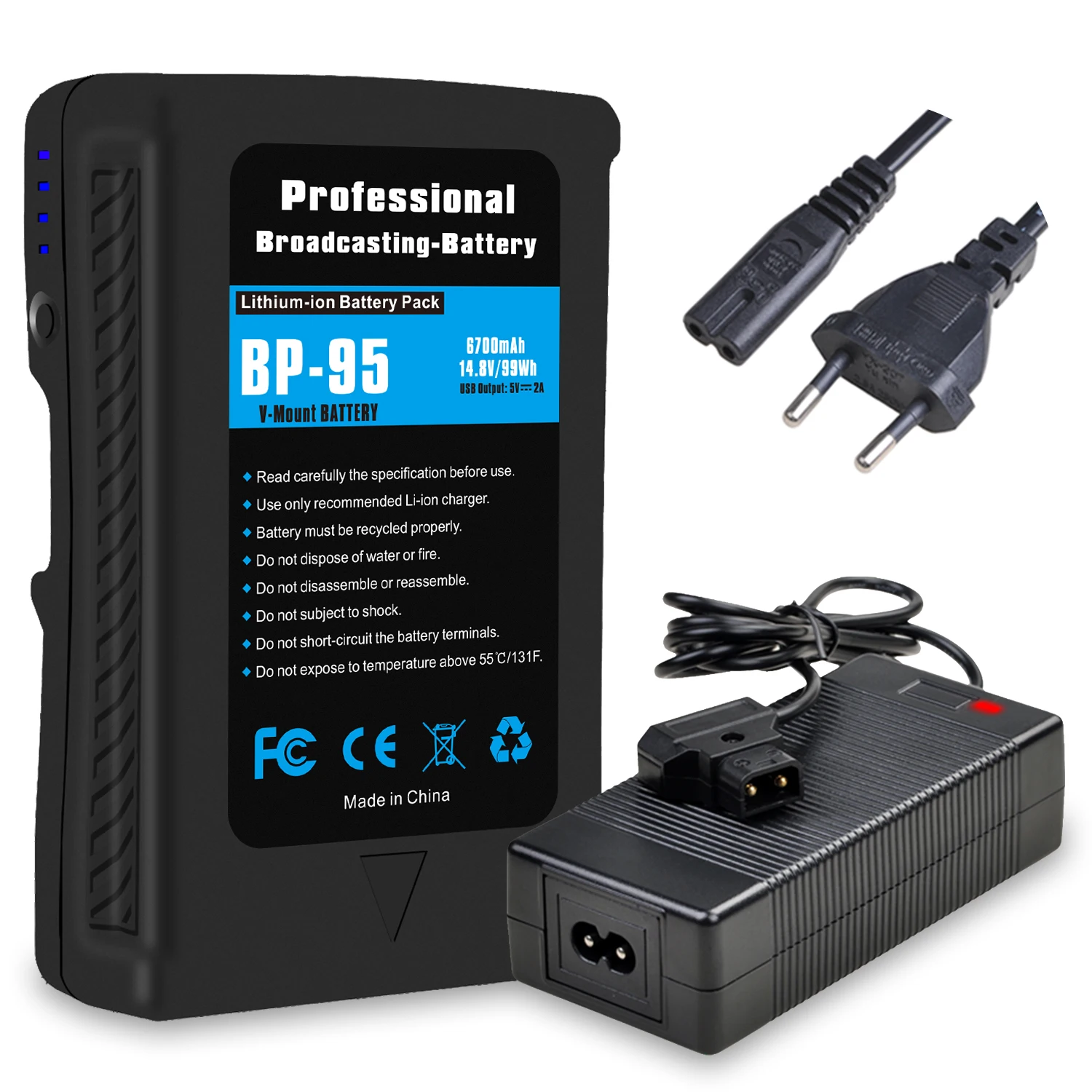 BP-95 v mount battery + D-Tap Charger для видеокамеры Sony HDCAM XDCAM DSLR BP-GL95 светильник | Электроника
