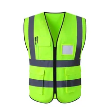 Защитная спецодежда 5 карман высокая видимость безопасности жилет со светоотражающими полосками для работы на открытом воздухе