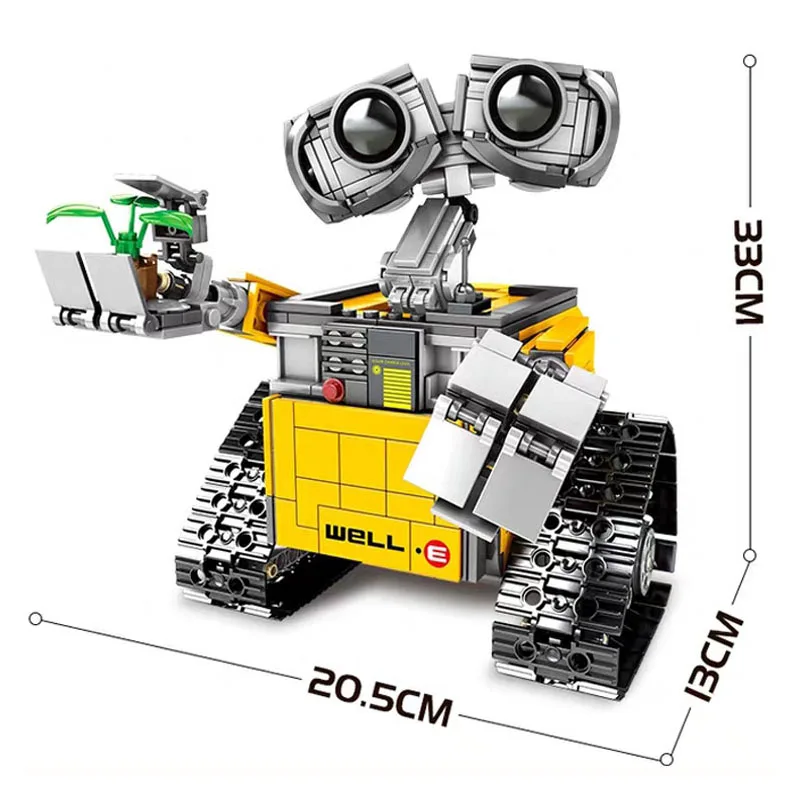 16003 идеи лего technic Creator WALL E робот RC Eve Playmobil строительные блоки кирпичи Фигурки игрушки Совместимые 21303