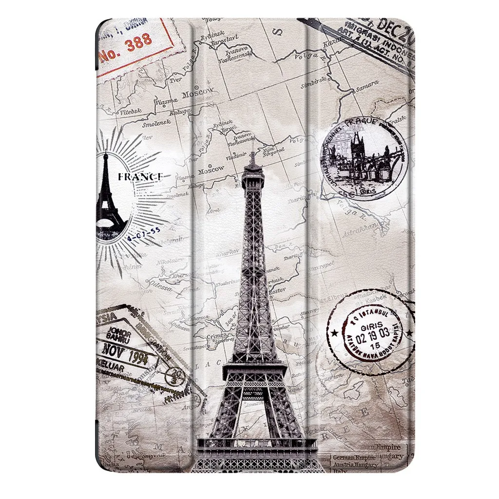 I Smart Case For iPad 10.2 Tablet Stand Case Leather Smart Cover Folio Case Auto Wake Cover Case 1018#2 - Цвет: I