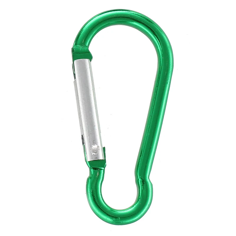 

36 Pcs 2inch/5cm Carabiner Aluminum Locking Clip Camping Hook Keychain Hiking -Assorted Colors of Purple Silver Green Black Blue