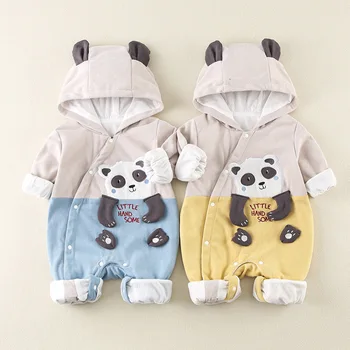 

2020 Autumn Baby Jumpsuit for Newborns Rompers Cute Cartoon Panda Baby Girls Boys Clothes Infant Romper Overalls Kids Costumes