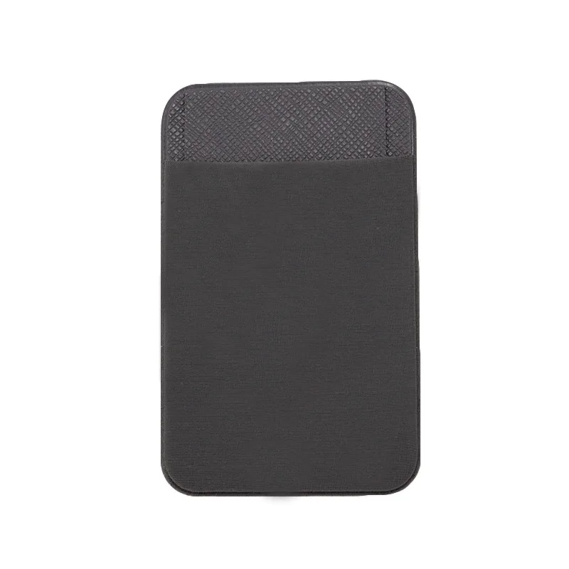 Style C Deep Gray 3M двойной карман эластичный стрейч лайкра/силикон сотовый телефон ID кредитный держатель для карт наклейка Универсальный кошелек Чехол держатель для карт#50 - Цвет: Style C Deep Gray
