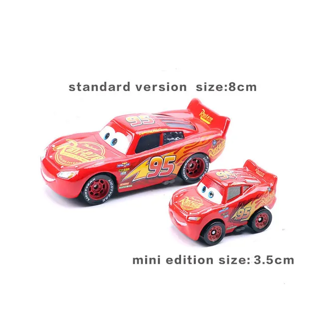 Disney Pixar Mini Toy Cars Lightning McQueen Alloy Mini Toy Car Miss Police Car Top Speed Small Sports Car Kids Holiday Gift 6