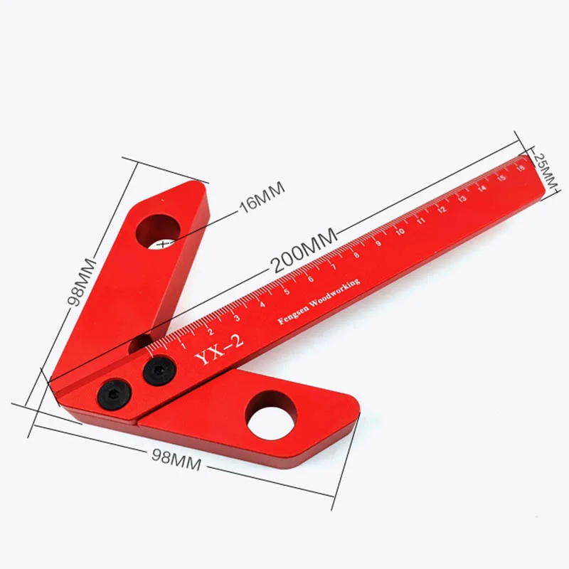 Woodworking center scribe Square center scribe 45 degrees 90 degree right angle line gauge Woodworking tools - Цвет: L