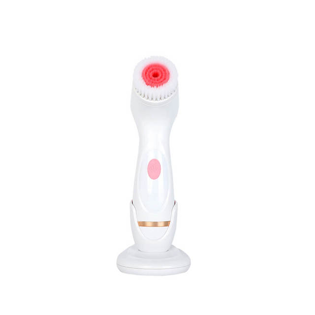 Facial Cleansing Brush Spa Sonic Portable Blackhead Remove Deep Cleaning Bidirectional Rotation With Replacement Heads