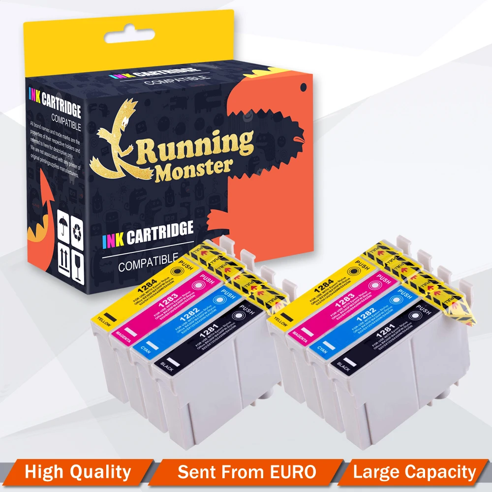 8x T1281 T1284 T1285 ink cartridge for Stylus S22 SX125 SX130 SX230