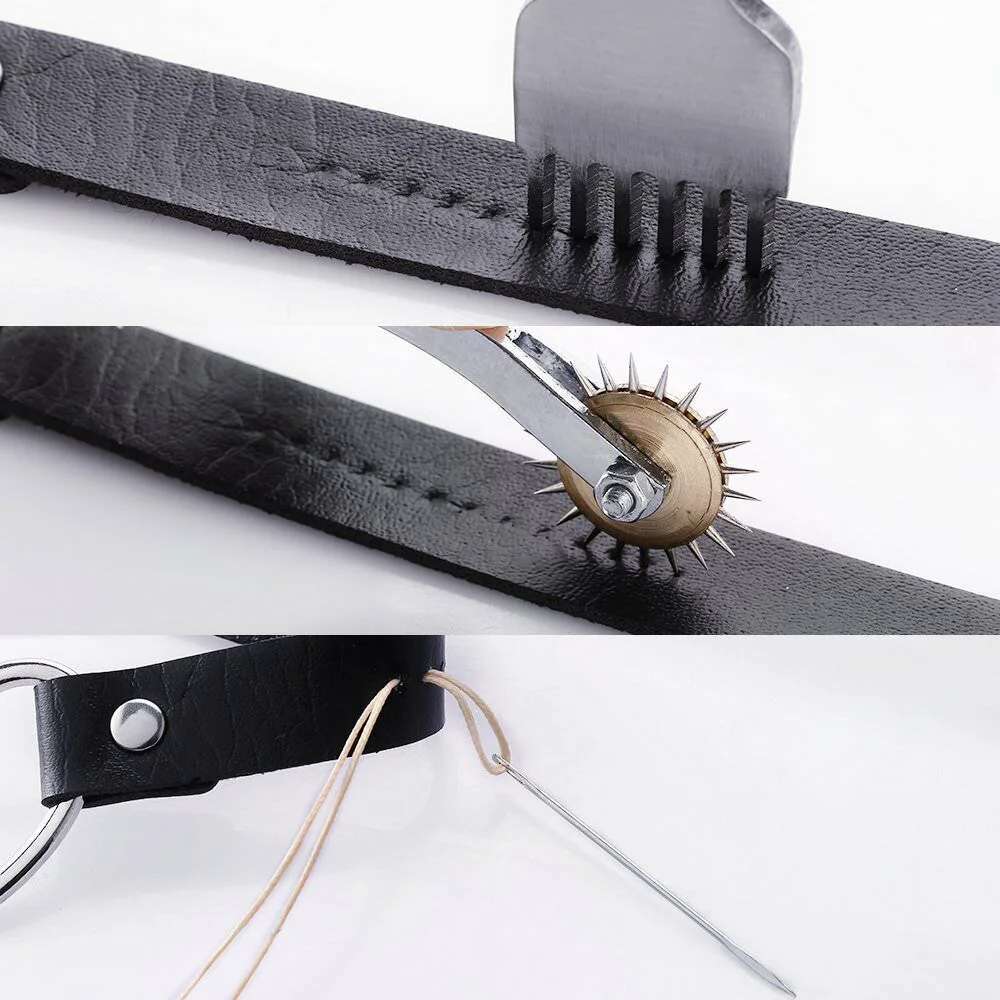 59 шт./компл. Leather Craft откидной Чехол-кошелек со стрелками набор инструментов "сделай сам" ручная работа штамповки высокое качество 7-в-1 шить паз станок