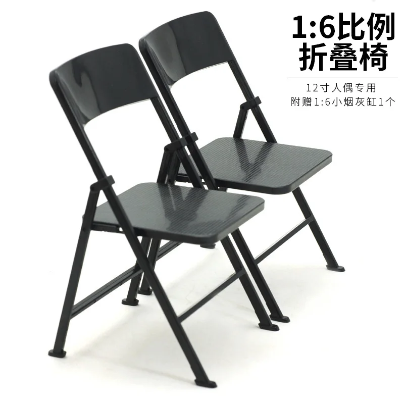 

1/6 Ratio Soldier Accessories 12-Inch Soldier Model Doll Applicable Plastic Fun Folding Chair Toy