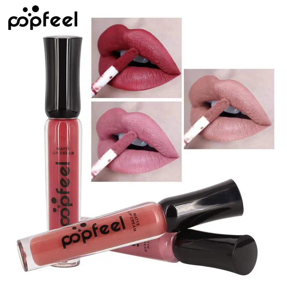 

Matte Liquid Lipstick Lips Makeup Velvet Lip Gloss Waterproof Make up Lip Stick Cream Cosmetics Silky Lipgloss Nude Glosses Pen