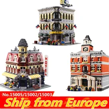Lepinblocks KING 16001 16060 city street creator Гарри городской замок строительные блоки кирпичи 10211 10211 10246 Рождественская игрушка подарок