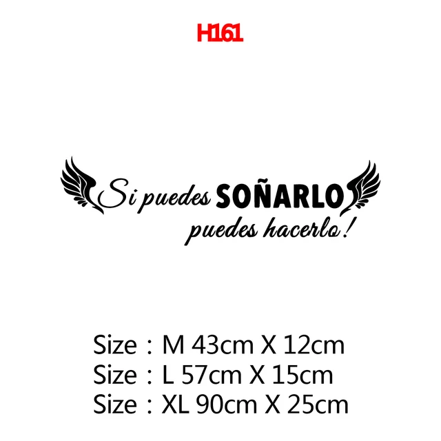 Large Spanish Quotes Phrase Wall Decals Wallpaper Vinyl Stickers For Office Room Decal Wall Sticker Home Decoration Poster Mural H161