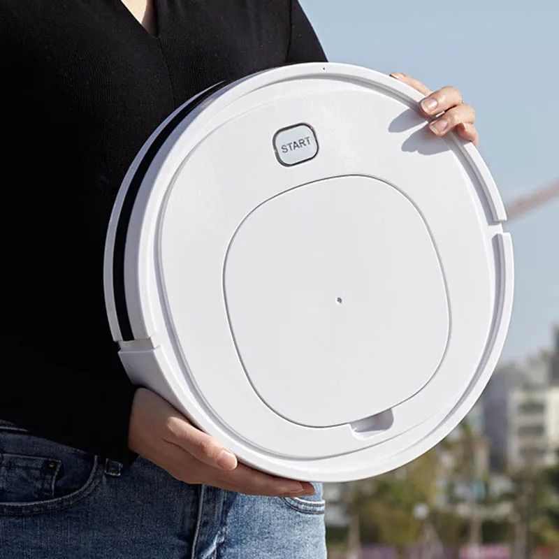 3in1 Smart Sweeping Robot Vacuum Cleaner For Dust Hair Auto Suction Sweeper USB 32 * 32 * 7cm 1500MAH 45-65db 400ML