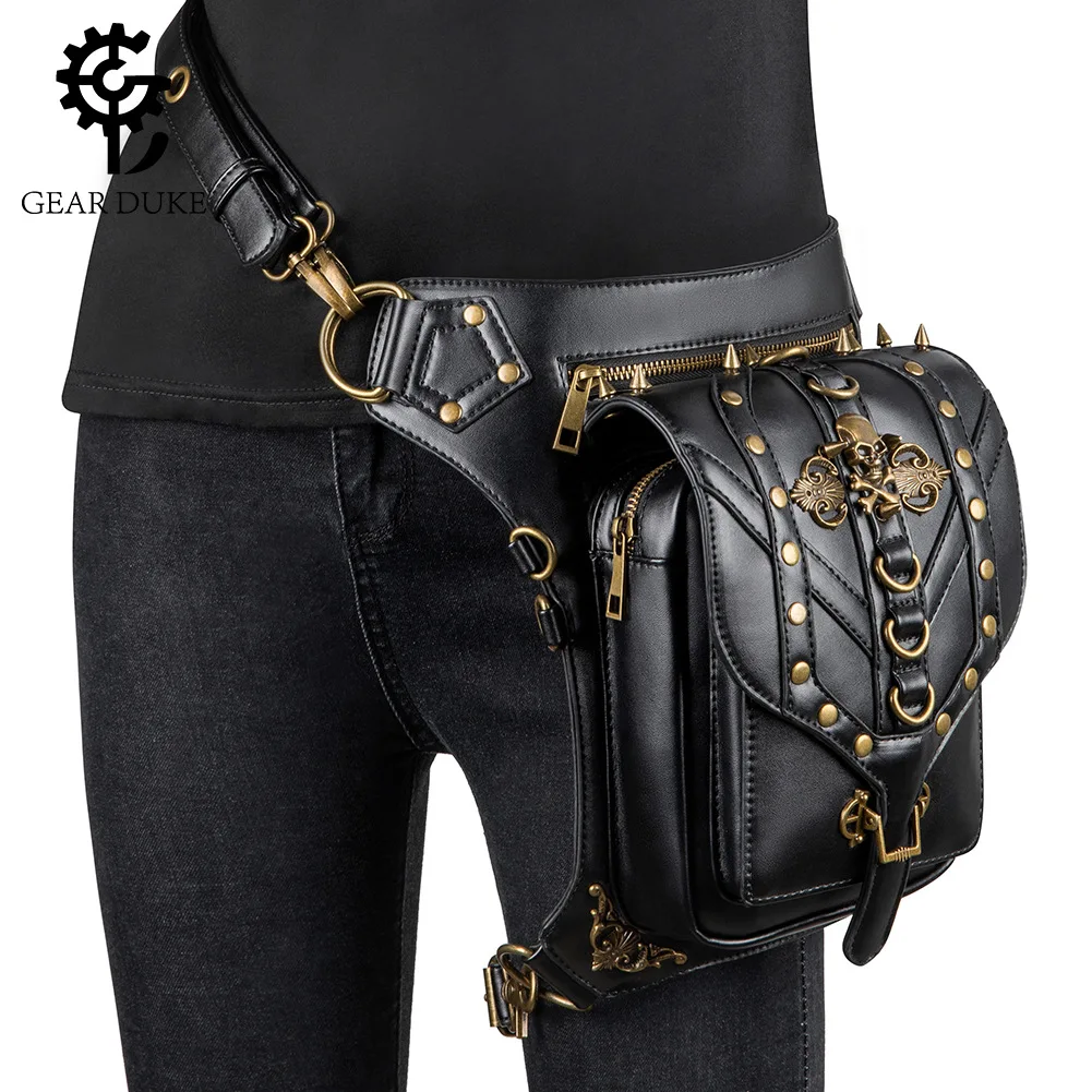 

Cross Border Europe And America 2019 New Style WOMEN'S Bag Multi-functional Shoulder Cross-body Black And White with Pattern Ske