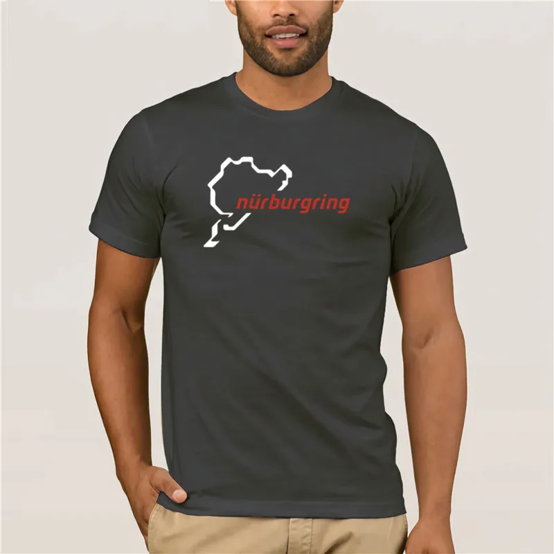 Модная летняя футболка Классический свитер с графическим рисунком Nurburgring модная