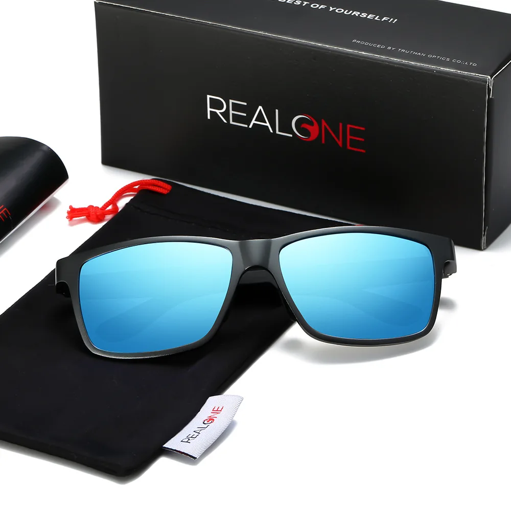 REALONE алюминиевые квадратные поляризованные солнцезащитные очки Gafas De Sol De Los Hombres мужские очки UV400 для мужчин стиль жизни солнцезащитные очки 5540