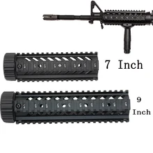 Алюминиевый Охотничий Тактический Страйкбол Handguard 7 9 дюймов для M4 Carbine Free Float Quad рельсовый прицел Монтажные Аксессуары для винтовки