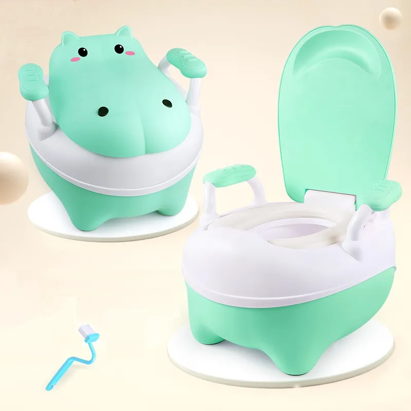 

Newborn Baby Child Potty Toilet Trainer Seat Bear Moderate Hardness Cartoon Toilet Baby Toilet Training Equipment Split Design