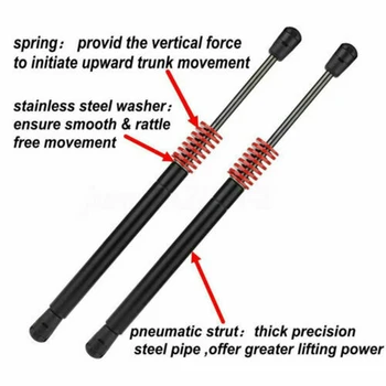 

Hood Trunk Support Support Black Automatic Strut Lifts For Tesla Model 3 2017-2019