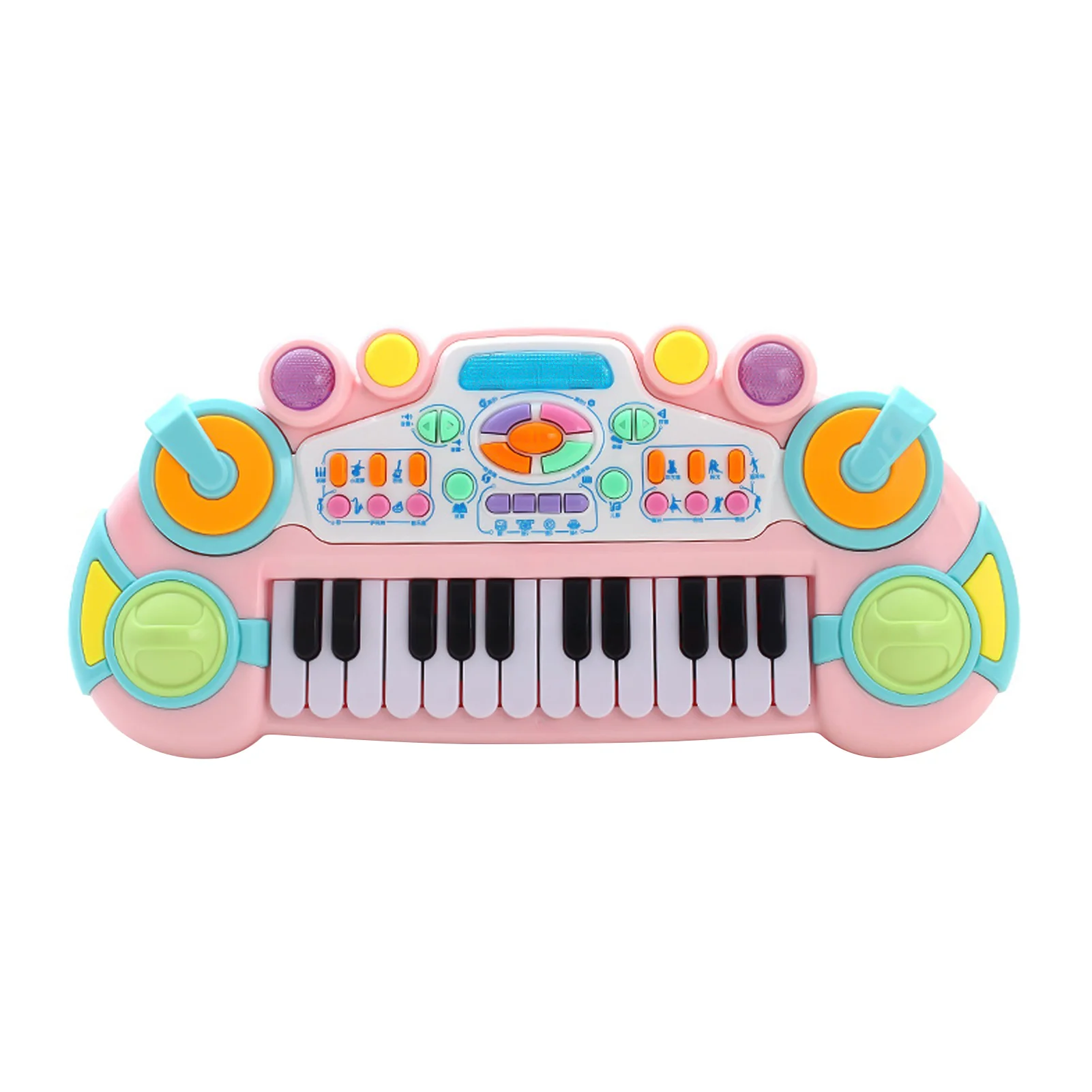 24 Keys Kids Electronic Piano Keyboard Music Education Toy with Colorful Lights for Children Toddler(Random Color Delivery) | Спорт и