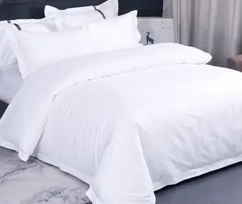 

3pcs 4pcs Hotel Beddings Set Duvet Cover Flat Sheet Pillowcases Without Filler 100% Cotton 60S 80S