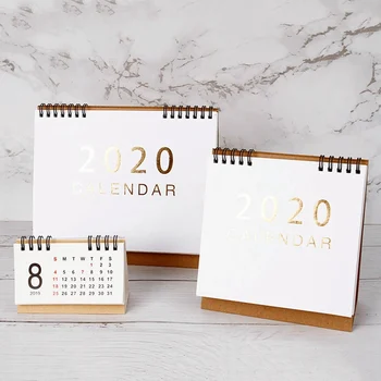 

New 2020 Large Medium Small Vertical Kraft Paper Calendar Simple Desktop Calendar Daily Schedule Planner Office School Supply