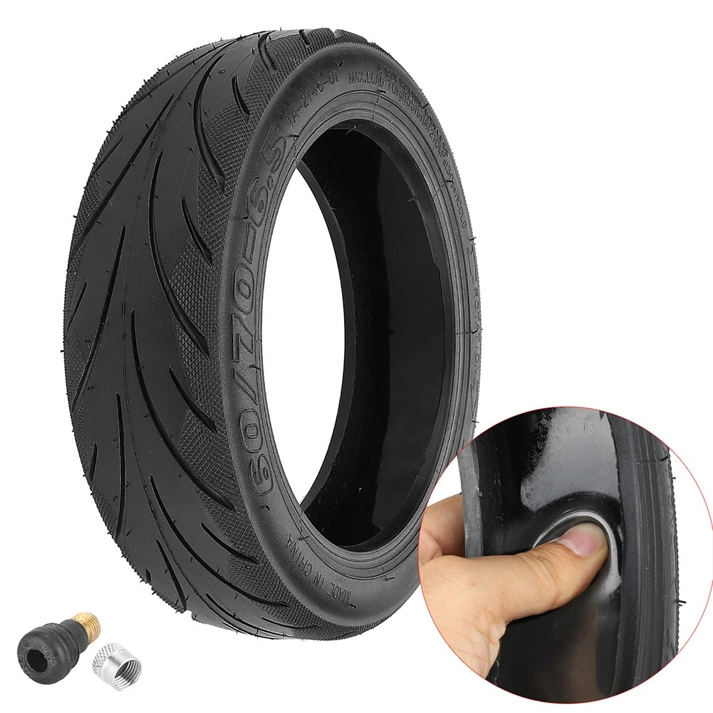 10 Inch 60/70-6.5 Electric Scooter Tire Tubeless/Tube for Ninebot Max Clones