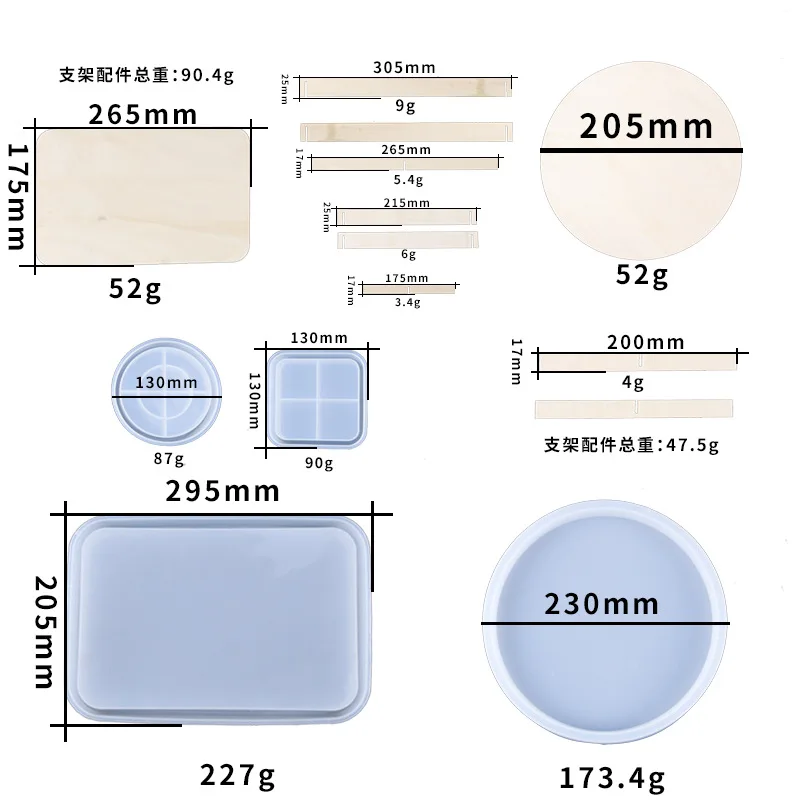 YZY Super Big Dish Mold Funny DIY Silicone Mold Resin Make Your Own Tray Plate Epoxy Resin Molds Fluid Art Supplies Home Deco
