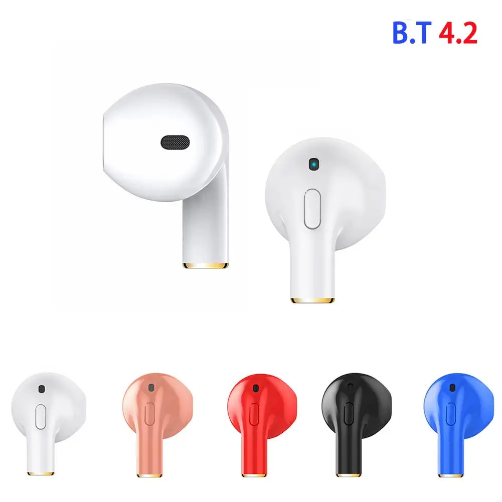 Мини I8x Одиночная Bluetooth 4,2 стерео гарнитура Беспроводная гарнитура вкладыши музыкальные наушники с микрофоном для IPhone Android samsung