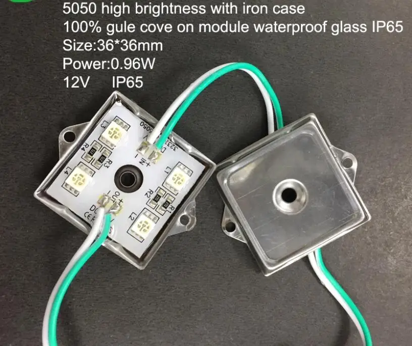 DC12V IP65 Водонепроницаемый 4 шт. SMD 5050 Светодиодный модуль белый теплый белый красный зеленый синий желтый rgb, светодиодный светильник-источник, опт, розница