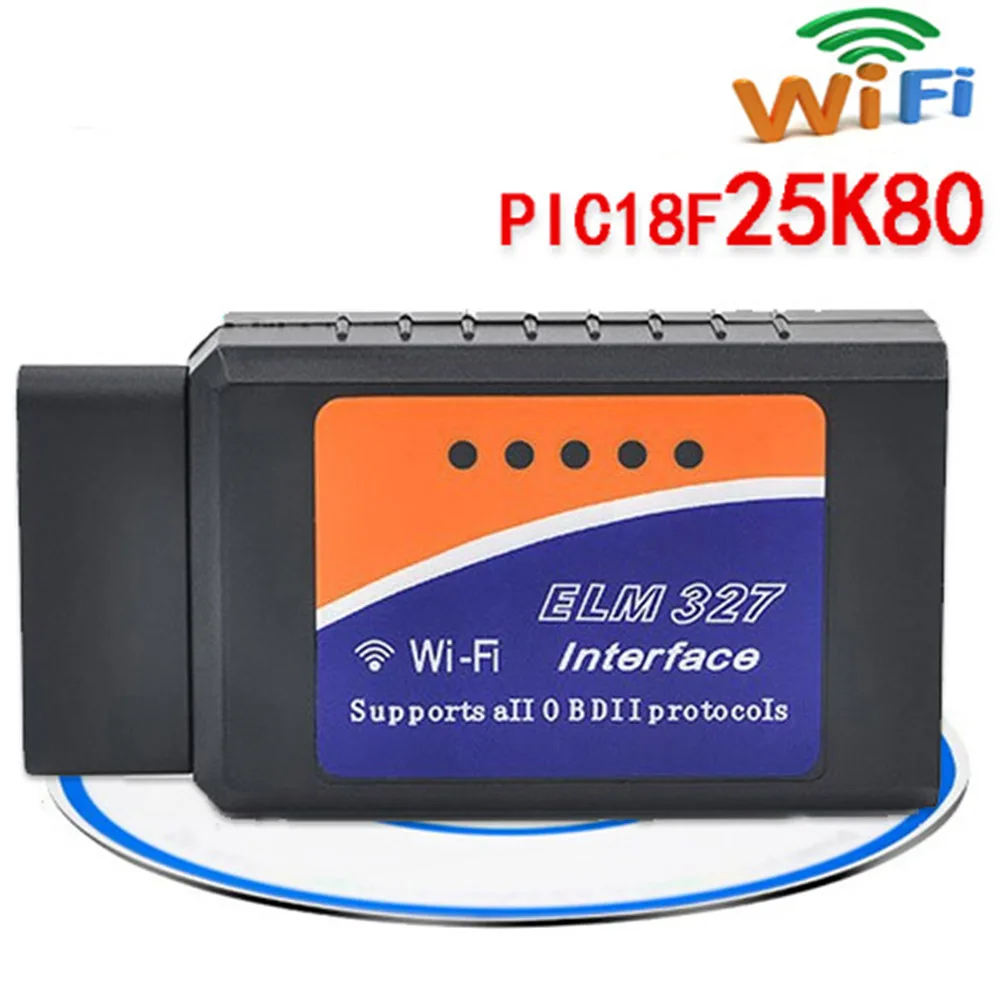 ELM327 V1.5 Bluetooth/Wifi OBD2 V1.5 Mini Elm 327 Bluetooth с чипом PIC18F25K80 автоматический диагностический инструмент OBDII для Android/IOS 5