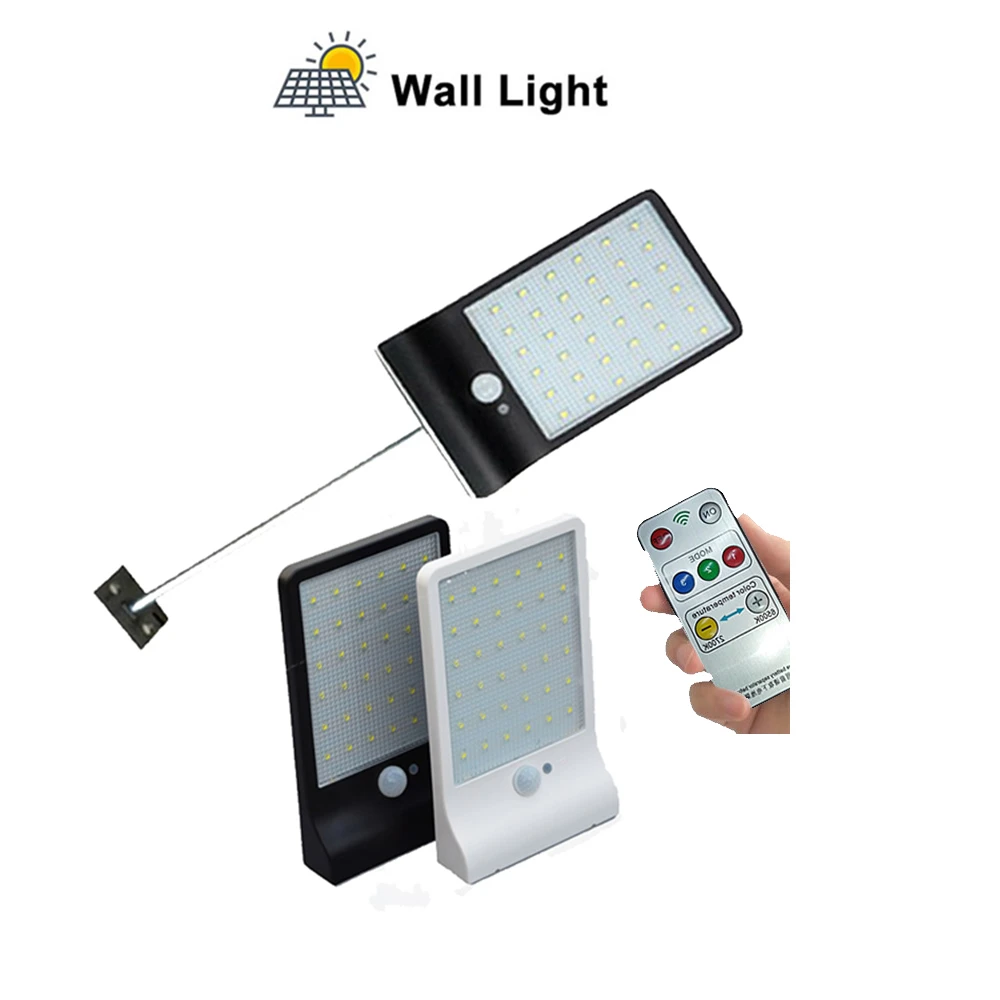 

Solar Street Light Outdoor 48 LED PIR Motion Sensor Solar Lamp 3 modes Outdoor light wall lamp Waterproof Energy For Home Garden