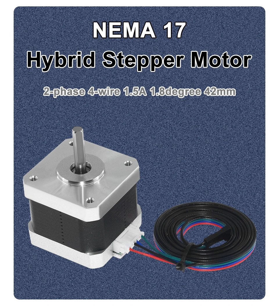 4-wire 38mm altura 1.8 graus 3.6vdc 1.5a