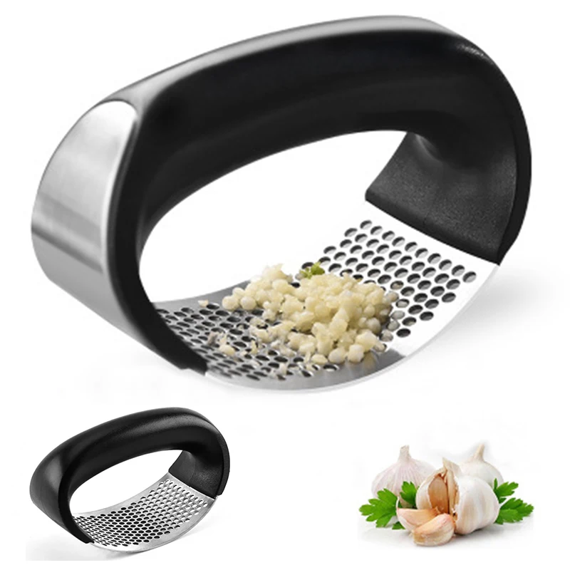1pcs Stainless Steel Garlic Presses Manual Garlic Mincer Chopping