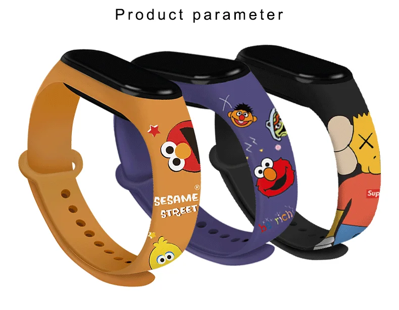 The New Wristband Is Suitable for Mi Band 6 Wristband Smart Bracelet Personality Replacement Mi Band 5 Smart Strap Xiaomi Band