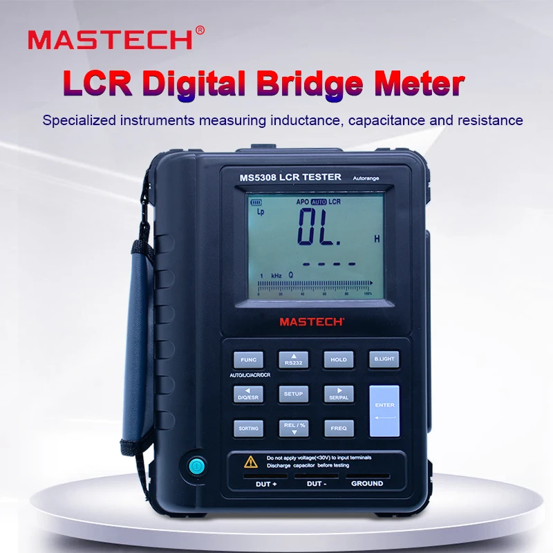 MASTECH MS5308 LCR измеритель сопротивления емкости ручной профессиональный