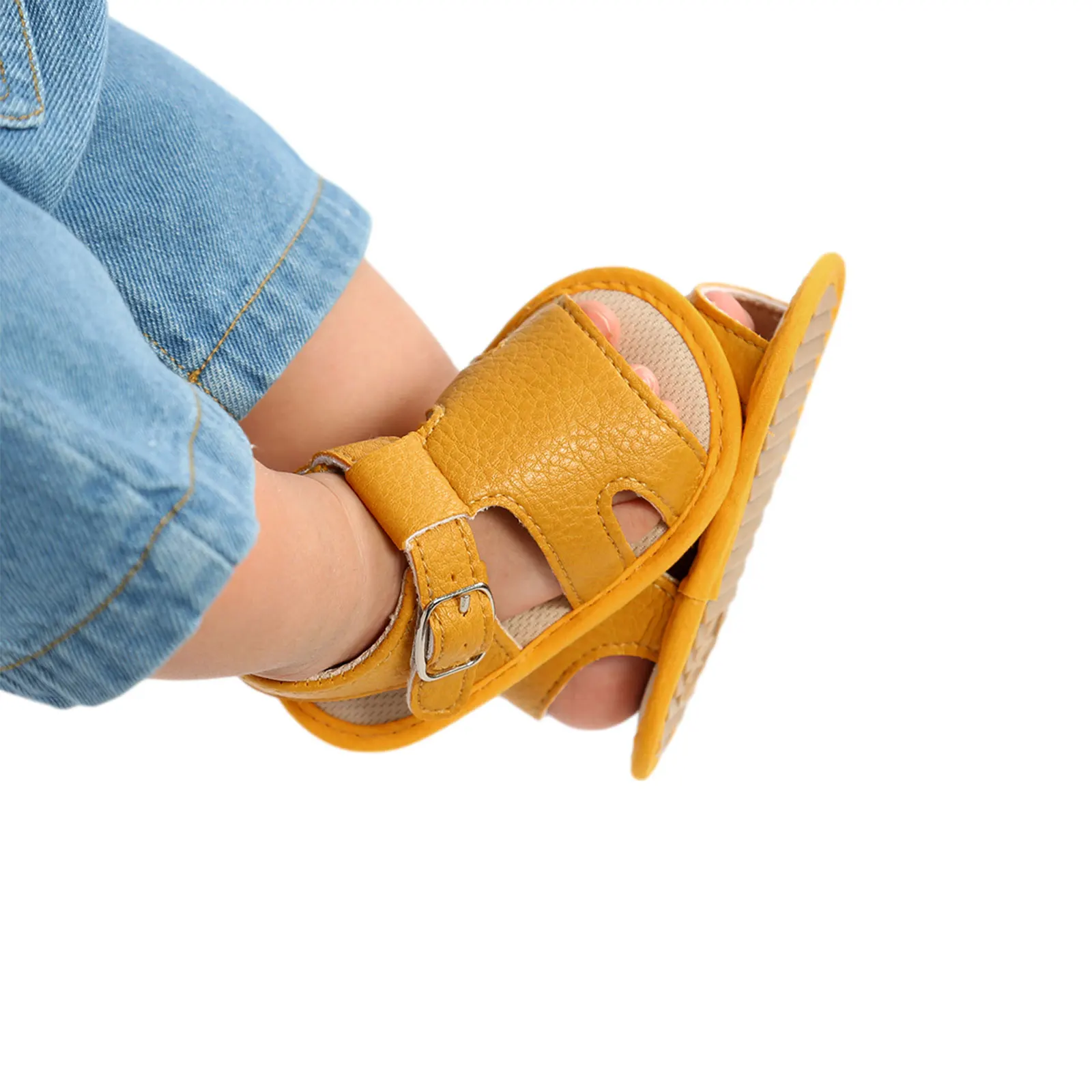 Fashion Color 0-18M Baby Boys Roma Sandals Cross Hollow Out Soft Sole Summer Beach Shoes First Walkers