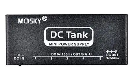 Mosky DC Tank 9V Электропитание для гитарных педалей, изолированный выход для 6 педалей, мини аксессуары для гитары - Цвет: EU Plug