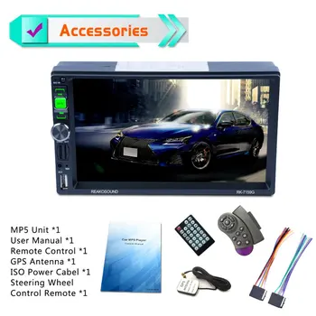 

New 7159G 7" Full HD 1080P Car DVD MP5 Player GPS Navigator Bluetooth FM/RDS Radio Car Multimedia Player Support Mirrorlink