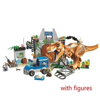 

Jurassic World 2 Dinosaurs Building Blocks Tyrannosaurus Breakout Bricks Toys Figures Gifts Compatible Lepining Dinosaur 10758